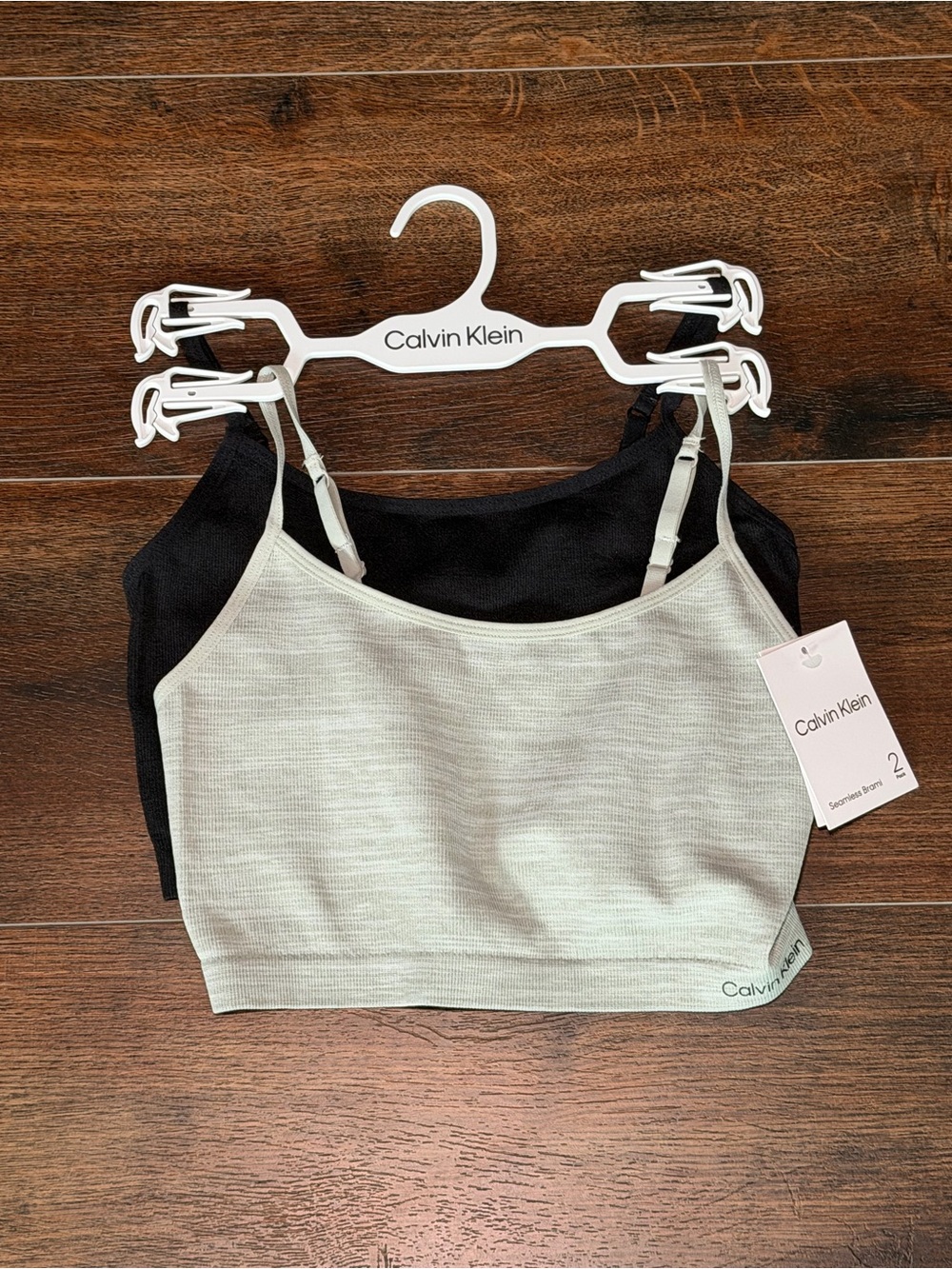 New Calvin Klein Seamless Brami 2 Pack size L